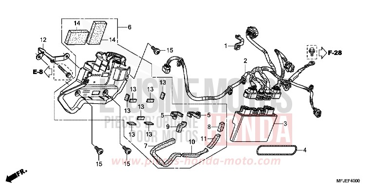 ABS-STEUERGERAET (CBR600RA) von CBR600RR ABS VICTORY RED (R334) von 2012